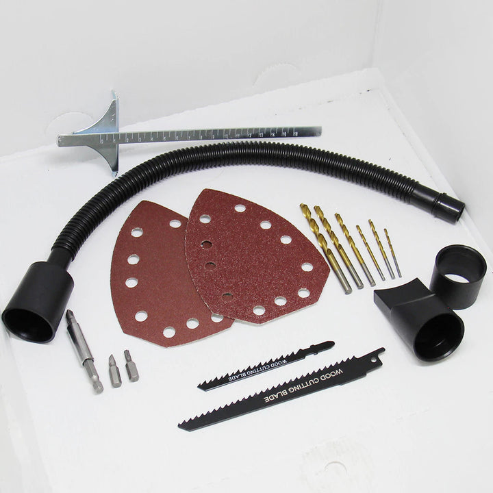 Kit 10 em 1 Parafusadeira Furadeira Lixadeira Serra Martelete Elétrico