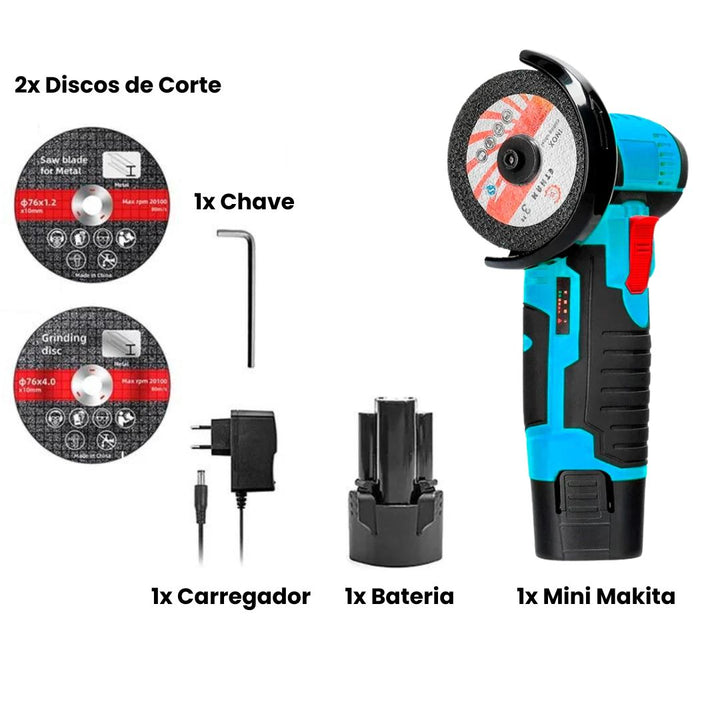 Kit Mini Makita Esmerilhadeira +Brindes 12V 19500rpm
