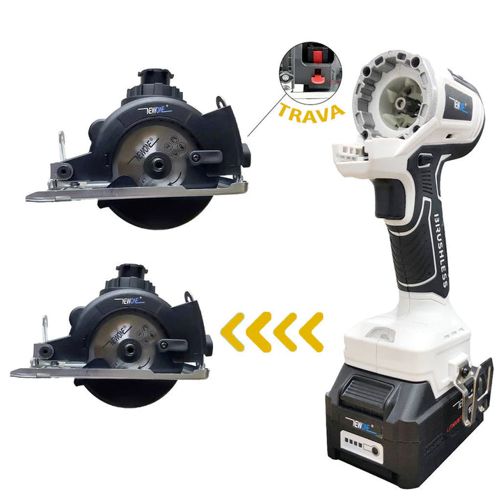 Kit 10 em 1 Parafusadeira Furadeira Lixadeira Serra Martelete Elétrico