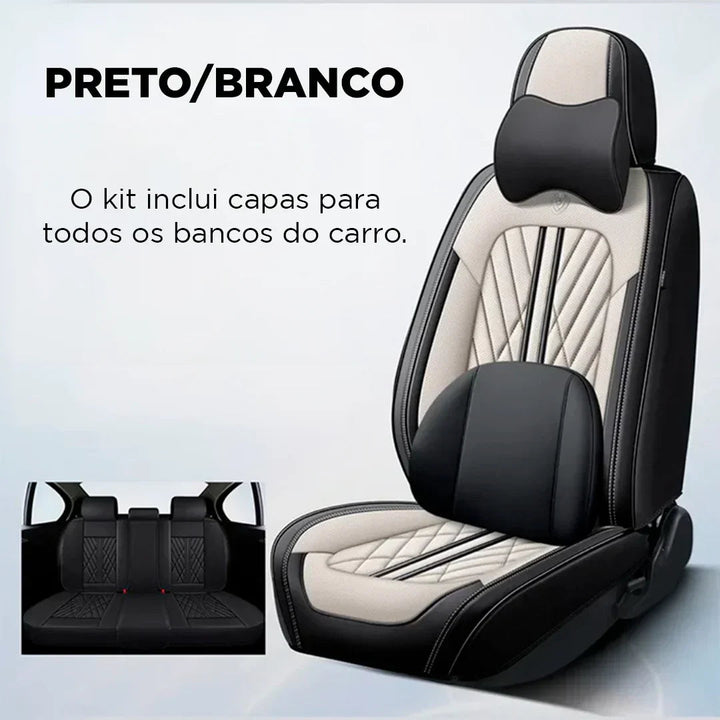 Kit Capas de Bancos Premium 2025 | Completo para Bancos Dianteiros e Traseiros + Frete Grátis | Envio Full